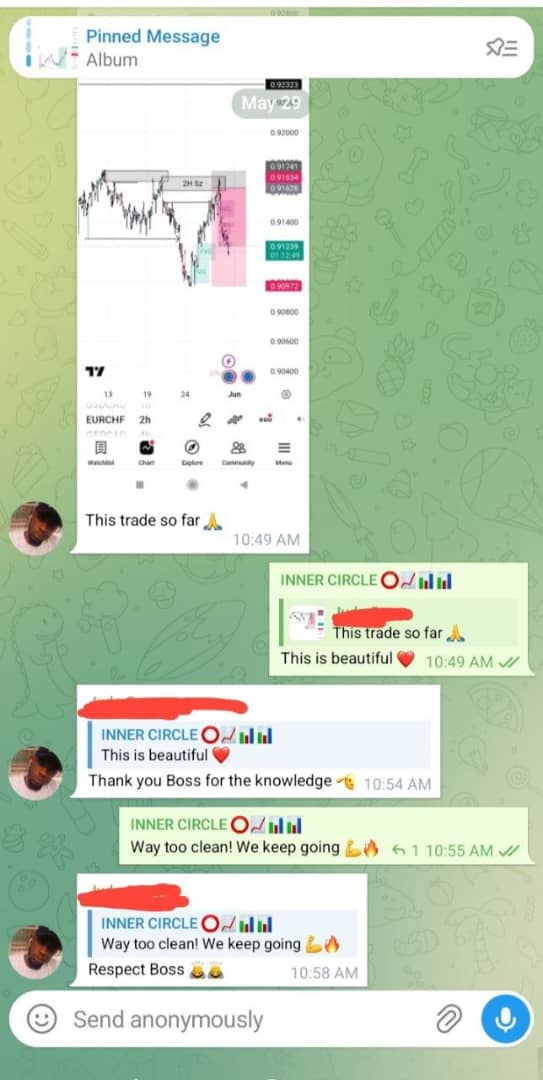 Student testimonial and trading result screenshot 2